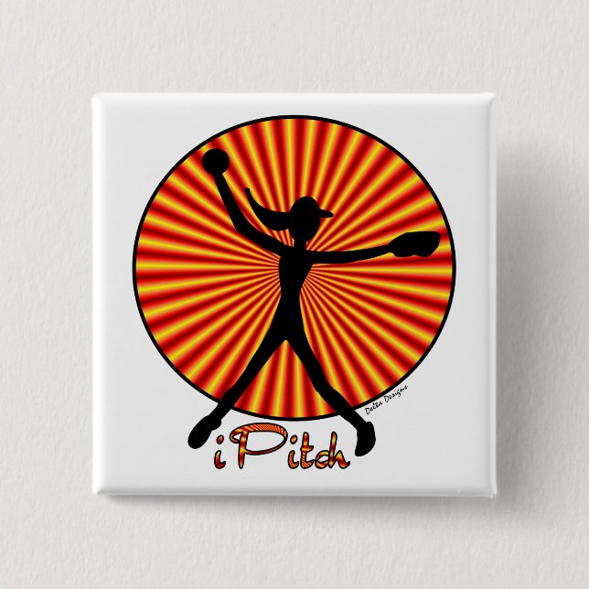 Botón de la jarra del softball de Fastpitch (Anverso)