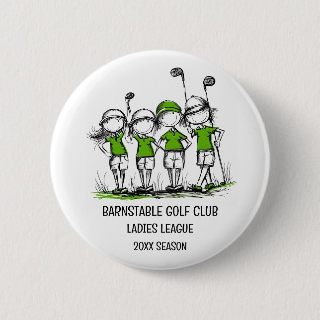 botón de la Liga de Golf de Damas (Anverso)