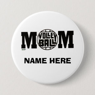 BOTÓN DE LA MAMÁ DEL VOLEIBOL (PERSONALIZADO)