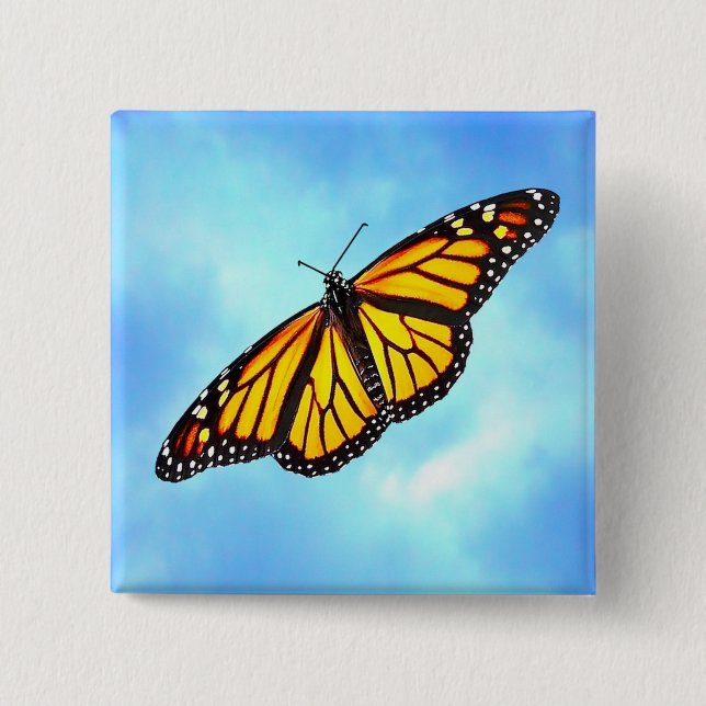 Botón de la mariposa de monarca (Anverso)