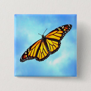 Botón de la mariposa de monarca