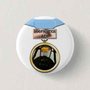 Botón de la medalla del as de Dogfighter