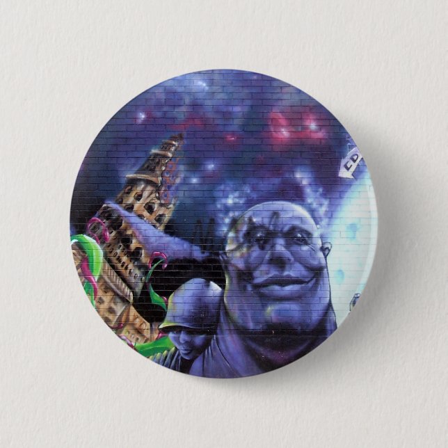 Botón de la mochila de la pintada de Montreal (Anverso)