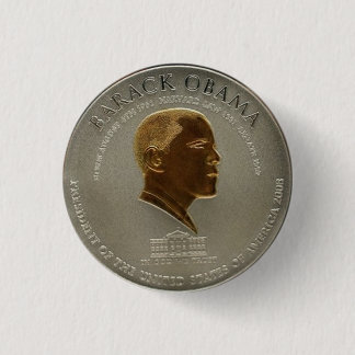 Botón de la moneda de Barack Obama