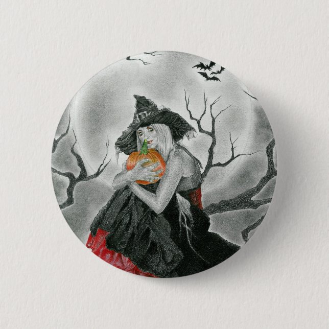 botón de la noche de Halloween (Anverso)