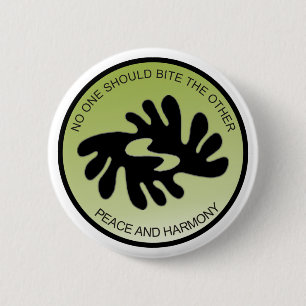 Botón de la PAZ Y de la ARMONÍA del BI del BI NK