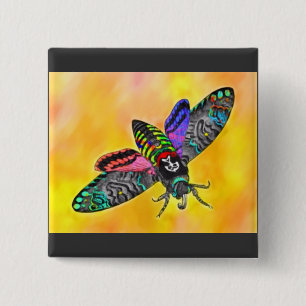 Botón de la polilla del gótico