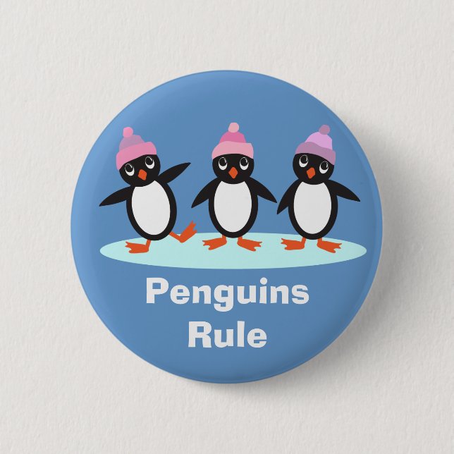 Botón de la regla de los pingüinos (Anverso)