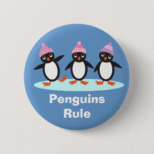 Botón de la regla de los pingüinos