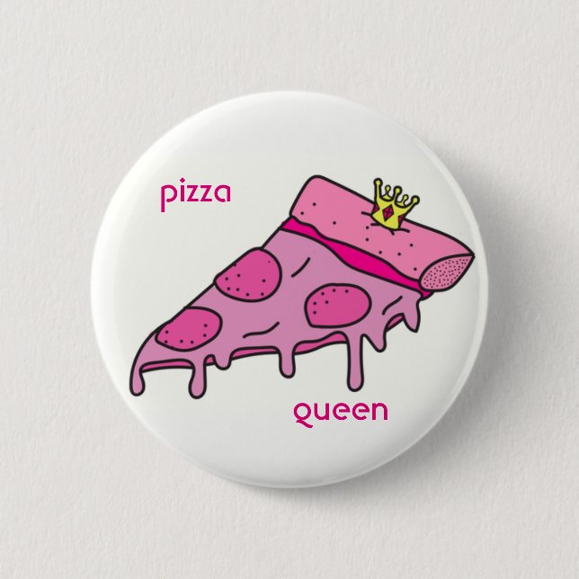 Botón de la reina de la pizza (Anverso)