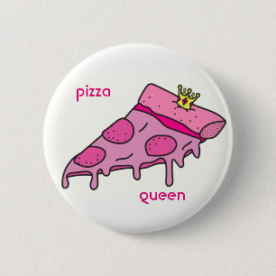 Botón de la reina de la pizza