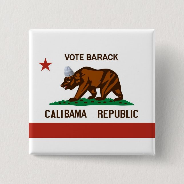 Botón de la república de CaliBama (Anverso)