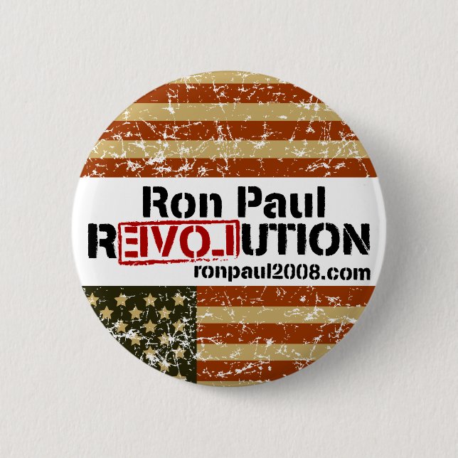 Botón de la revolución de Ron Paul (Anverso)