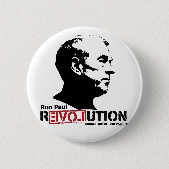Botón de la revolución de Ron Paul (Anverso)