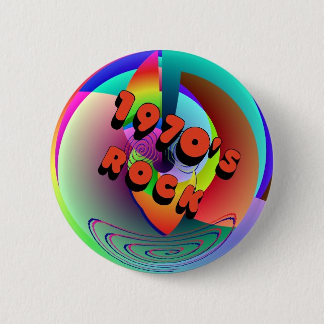 botón de la roca de los años 70 (Anverso)