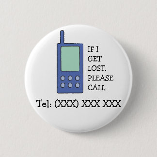 BOTÓN DE LA SEGURIDAD DEL NIÑO CON NÚMERO DE