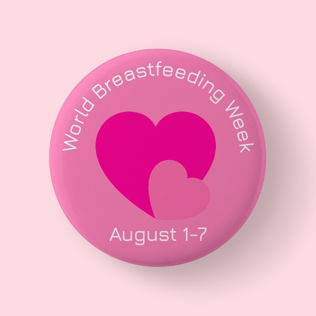 Botón de la Semana Mundial de la Lactancia Materna (World Breasrfeeding Week)