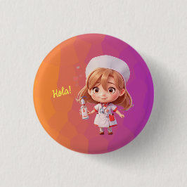 botón de la tarjeta de felicitación para enfermera