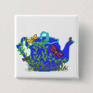 Botón de la tetera de la libélula