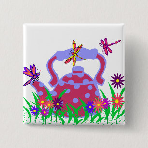 Botón de la tetera de la libélula