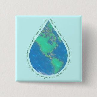 Botón de la tierra del descenso del agua