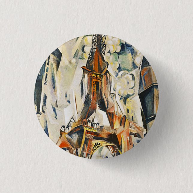 Botón de la torre Eiffel de Roberto Delaunay (Anverso)