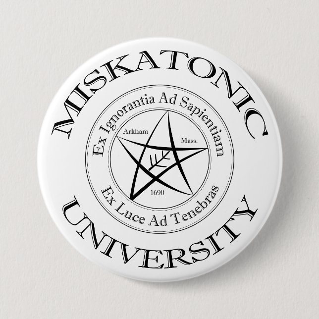botón de la Universidad de Miskatonic (Anverso)