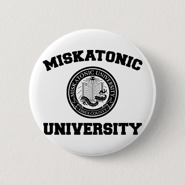 botón de la Universidad de Miskatonic (Anverso)