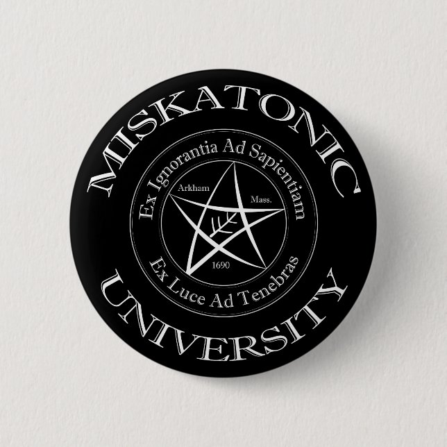 botón de la Universidad de Miskatonic (Anverso)