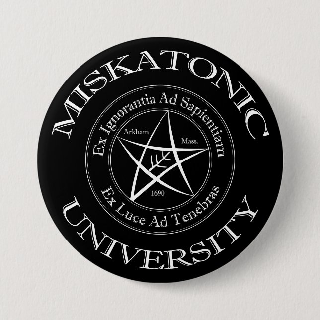 botón de la Universidad de Miskatonic (Anverso)