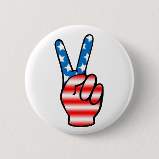 Botón de la victoria (rojo, blanco y azul)