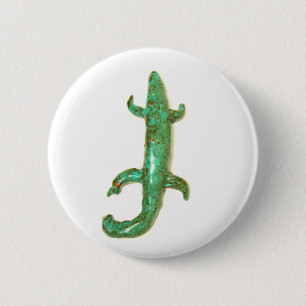 botón de lagarto verde