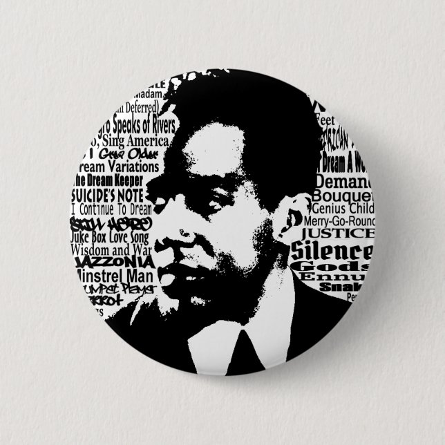 Botón de Langston Hughes (Anverso)