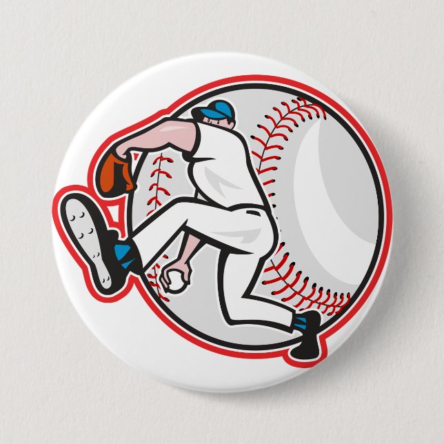 Botón de lanzador de béisbol (Anverso)