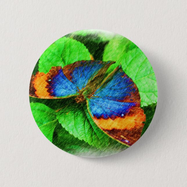 Botón de lápiz de mariposa azul (Anverso)