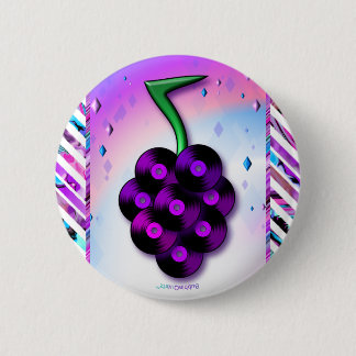 Botón de las uvas del disco de vinilo