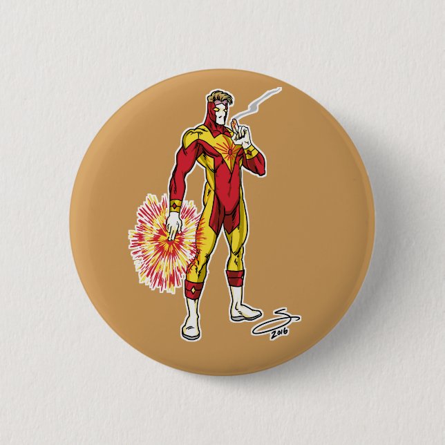 Botón de Laserblast (Anverso)