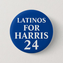 Botón de Latinos por Harris