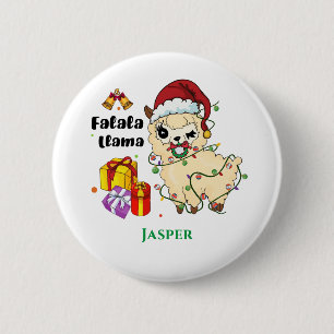 Botón de Llama de Navidad