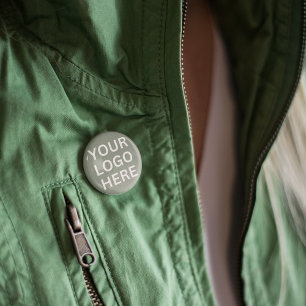 Botón de Logo Verde Salvia Personalizado Marca Pro