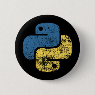 Botón de logotipo retro del lenguaje de programaci