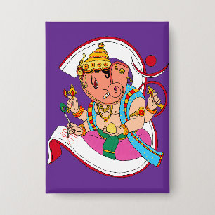 Botón de Lord Ganesha