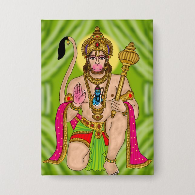 Botón de Lord Hanuman (Anverso)