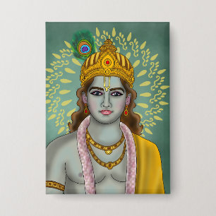 Botón de Lord Krishna