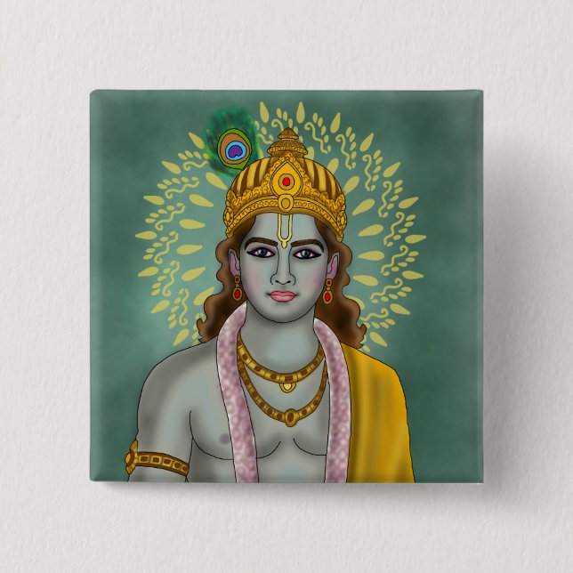 Botón de Lord Krishna (Anverso)
