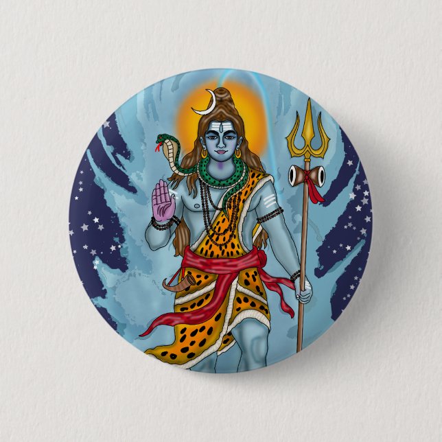Botón de Lord Shiva (Anverso)