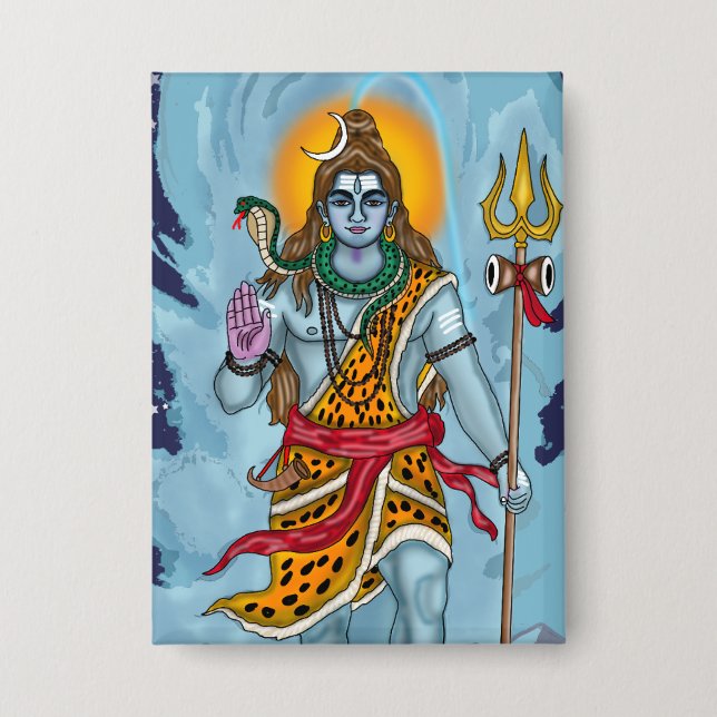 Botón de Lord Shiva (Anverso)