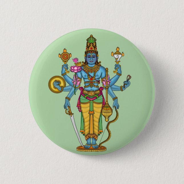 Botón de Lord Vishnu (Anverso)
