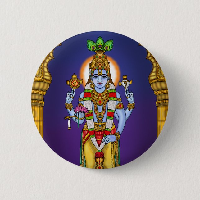 Botón de Lord Vishnu (Anverso)