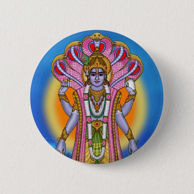 Botón de Lord Vishnu (Anverso)